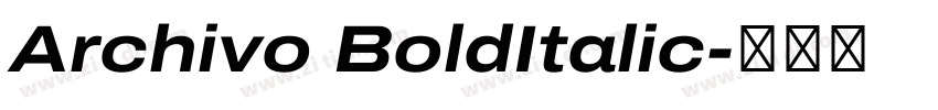 Archivo BoldItalic字体转换